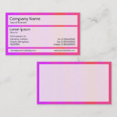 パネル02 – ピンクの霞 名刺 (正面/裏面)