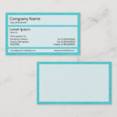 パネル02 – 折り目紙シアン 名刺 (正面/裏面)