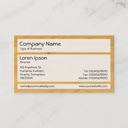 パネル02 – 木材04 名刺 (正面)