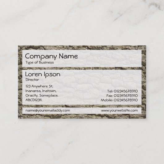 パネル02 – 樹皮02 名刺 (正面)