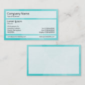 パネル02 – 水色カーブ 名刺 (正面/裏面)