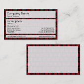 パネル02 – 赤と黒の線 名刺 (正面/裏面)