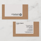 パネル – アールデコ – 段ボール箱 名刺 (正面/裏面)