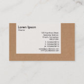 パネル – アールデコ – 段ボール箱 名刺 (裏面)