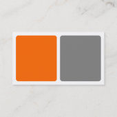 パネル – オレンジとグレー 名刺 (裏面)