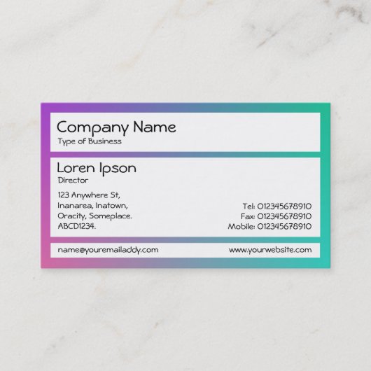 パネル – カラーブレンド 名刺 (正面)