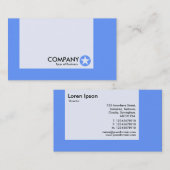 パネル – カラー – 星 – ベビーブルー 名刺 (正面/裏面)