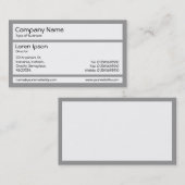 パネル – グレー 名刺 (正面/裏面)