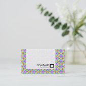 パネル – ジオメトカラフルリ 名刺 (スタンド正面)