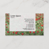 パネル – チューリップのベッド 名刺 (裏面)