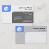 パネル – ベビーブルーとグレー 名刺 (正面/裏面)