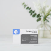 パネル – ベビーブルーとグレー 名刺 (スタンド正面)