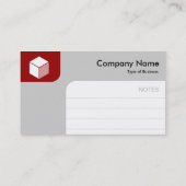 パネル – ルビーとグレー 名刺 (裏面)