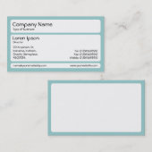 パネル（丸め） - Lt青（緑） 名刺 (正面/裏面)