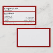 パネル（丸め） - Ruby Red 名刺 (正面/裏面)