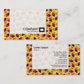 パネル – 六角パターン01 名刺 (正面/裏面)