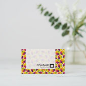 パネル – 六角パターン01 名刺 (スタンド正面)