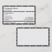 パネル – 幾何学模様の花 名刺 (正面/裏面)