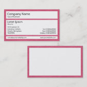 パネル – 折り目紙クリムゾン 名刺 (正面/裏面)