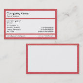 パネル – 折り目紙赤 名刺 (正面/裏面)