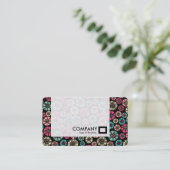 パネル – 抽象芸術花031023 名刺 (スタンド正面)