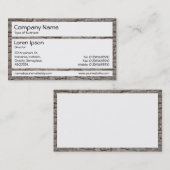 パネル – 樹皮01 名刺 (正面/裏面)