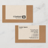 パネル – 段ボール箱(クリームカード) 名刺 (正面/裏面)
