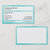 パネル – 水色の曲線 名刺 (正面/裏面)