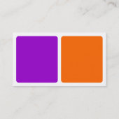 パネル – 紫とオレンジ 名刺 (裏面)