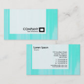 パネル – 絵を描ターコイズ 名刺 (正面/裏面)