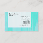 パネル – 絵を描ターコイズ 名刺 (裏面)