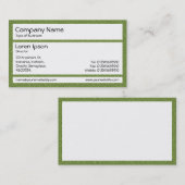 パネル – 緑のプラスチック製椅子 名刺 (正面/裏面)