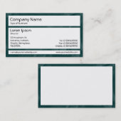 パネル – 緑ブラシ付き 名刺 (正面/裏面)