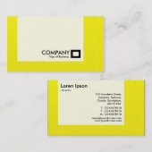 パネル-色彩の鮮やかな黄色 名刺 (正面/裏面)