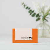 パネル – 色 – オレンジ 名刺 (スタンド正面)