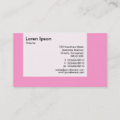 パネル – 色 – 星 – ピンク 名刺 (裏面)