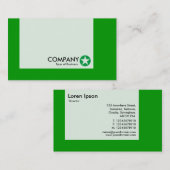 パネル – 色 – 星 – 緑 名刺 (正面/裏面)