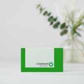 パネル – 色 – 星 – 緑 名刺 (スタンド正面)