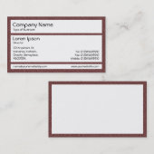 パネル – 茶色のプラスチック製椅子 名刺 (正面/裏面)