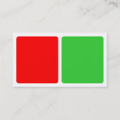 パネル – 赤、春緑 名刺 (裏面)