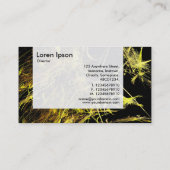 パネル – 金ゴールド鎖 名刺 (裏面)