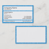 パネル – 青いスティプル 名刺 (正面/裏面)