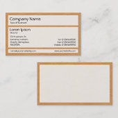 パネル – 02折り目紙イエローオレンジ 名刺 (正面/裏面)