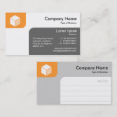 パネル – Ltオレンジとグレー 名刺 (正面/裏面)