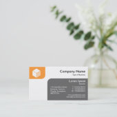 パネル – Ltオレンジとグレー 名刺 (スタンド正面)