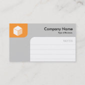 パネル – Ltオレンジとグレー 名刺 (裏面)