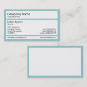 パネル – Lt Blue Green 名刺 (正面/裏面)