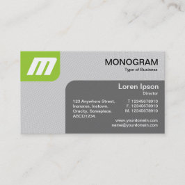パネルMonoGram v2 - Martian Green and Gray 名刺