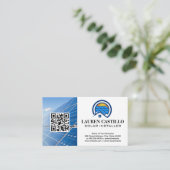 パネ太陽のルのホームロゴ | QR 名刺 (スタンド正面)