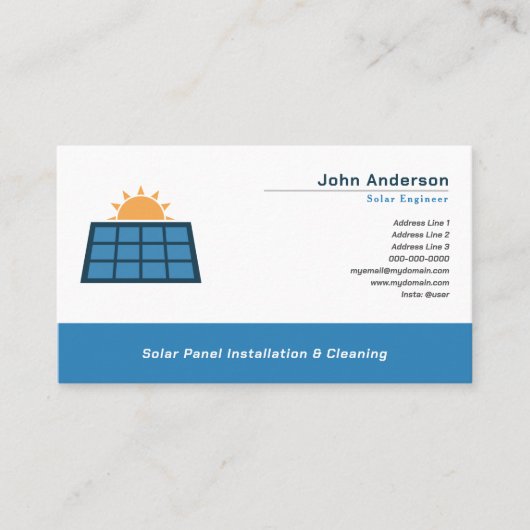 パネ太陽のルの取り付けとクリーニング 名刺 (正面)